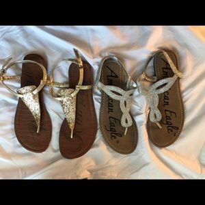 Gold and silver flats